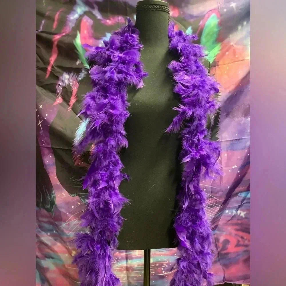 Purple feather boa Halloween